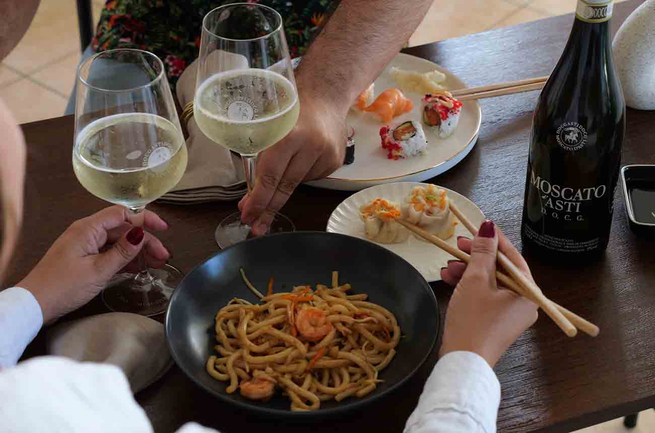 Moscato d&amp;rsquo;Asti's freshness and acidity adds zing to many culinary delights from the Asian continent.