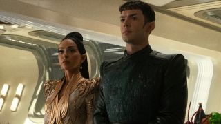 T'Pring and Spock in Star Trek: Strange New Worlds