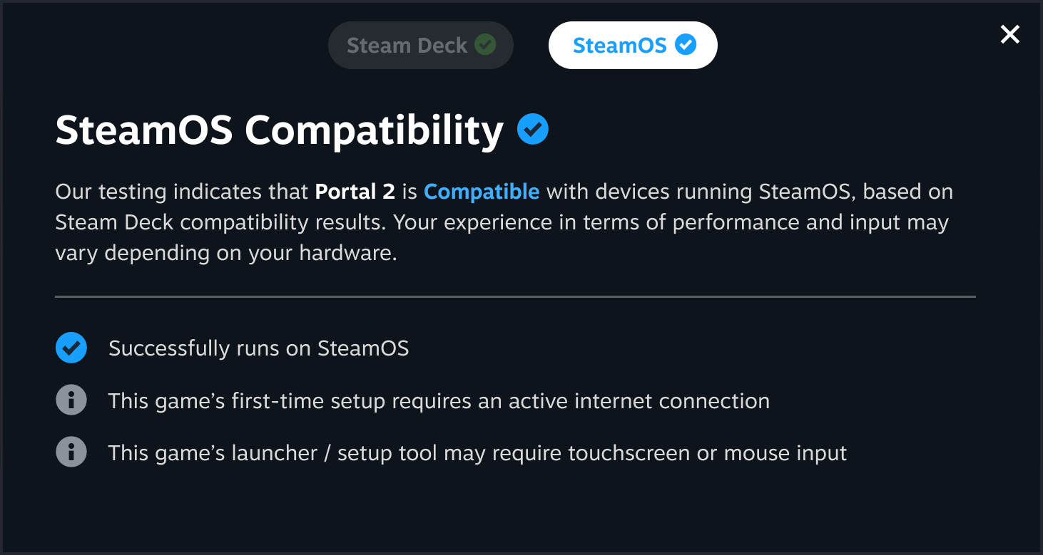 Customers running SteamOS on non-Steam Deck devices will see these new ratings show up in the Store and in the Steam Client.