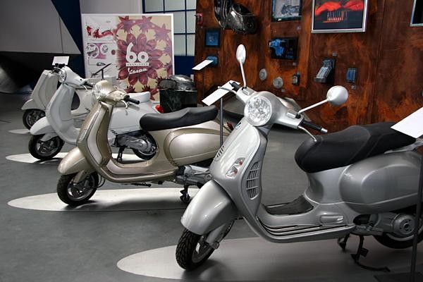 The Vespa production line