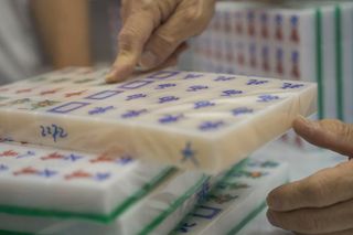 ivory-hued tiles for mahjong set