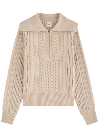 Camello Half-Zip Cable-Knit Jumper