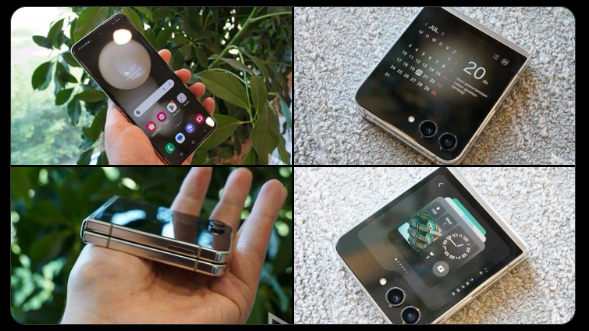 Four real world images of the Samsung Galaxy Z Flip 5