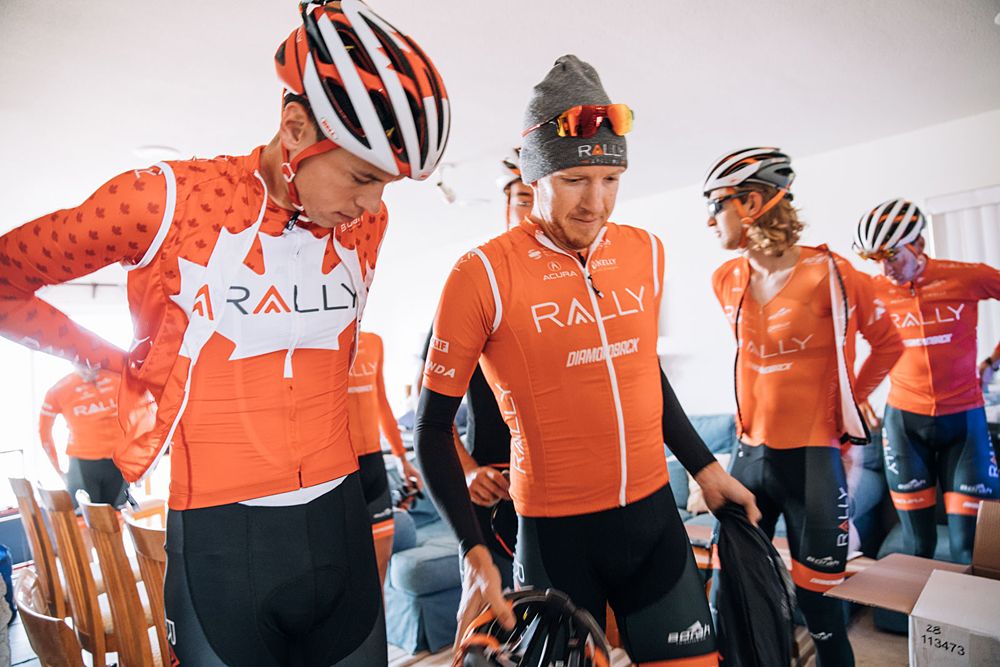 Matteo Dal-Cin in his new Canadian road champion kit