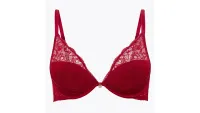 best bras for small bust â€“ Rosie Silk & Lace Padded Plunge Bra A-G