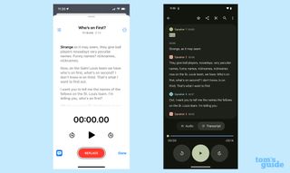 Voice Memos vs. Google Recorder multiple speaker transcript