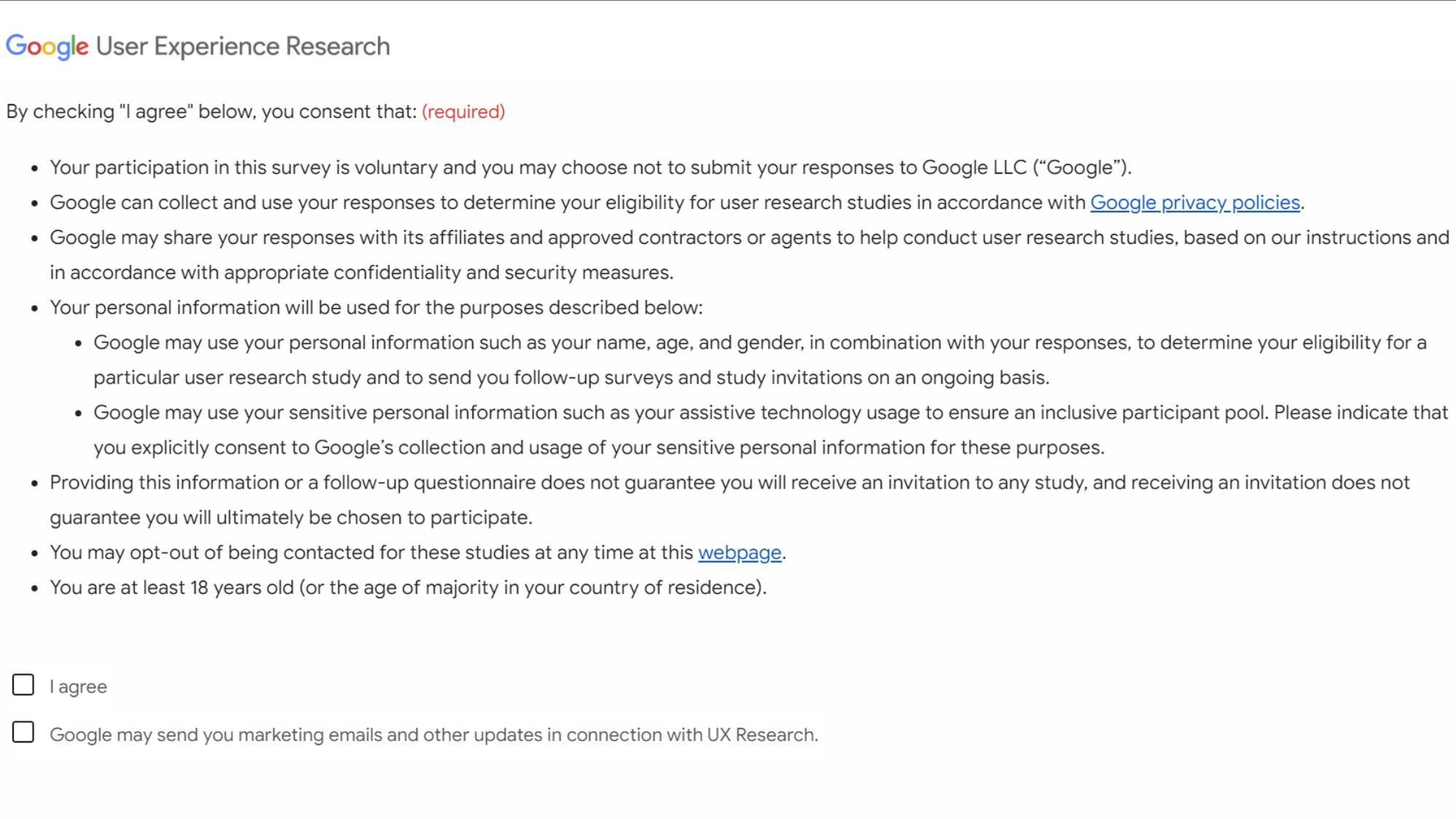 تحقیق در مورد تجربه کاربر گوگل