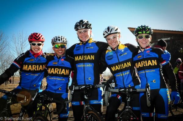Marian's women's cyclo-cross team