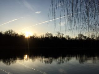 The sunrise at Lake Artemesia in College Park, Md. on Easter morning, 2015.