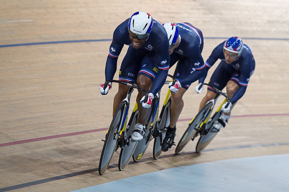 The French team sprint trio