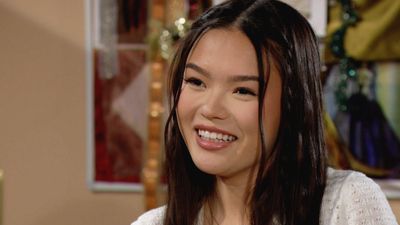 Luna (Lisa Yamada) smiles in The Bold and the Beautiful