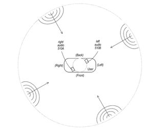 Patent for Apple Glass audio navigation