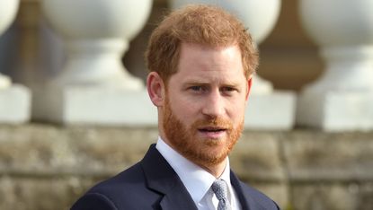 london, england january 16 prince harry, duke of sussex hosts the rugby league world cup 2021 draws for the mens, womens and wheelchair tournaments at buckingham palace on january 16, 2020 in london, england photo by samir husseinwireimage