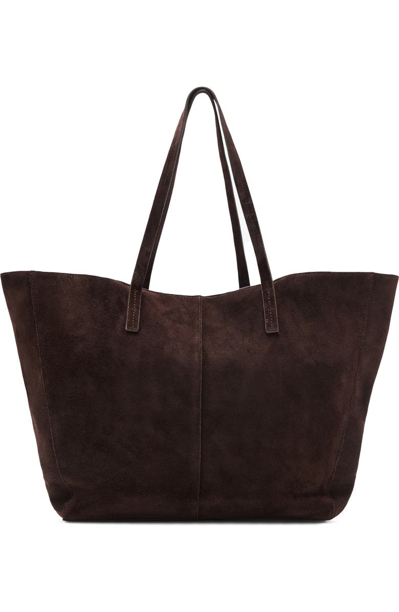 Medium Suede Shopper Tote