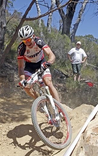 Eventual fourth place finisher Andrew Blair (Swell Redshift MTB Team)