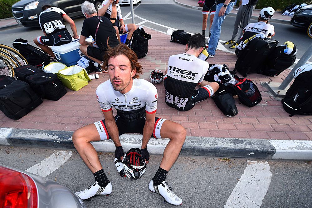 Fabian Cancellara (Trek Factory Racing) rests after stage 5
