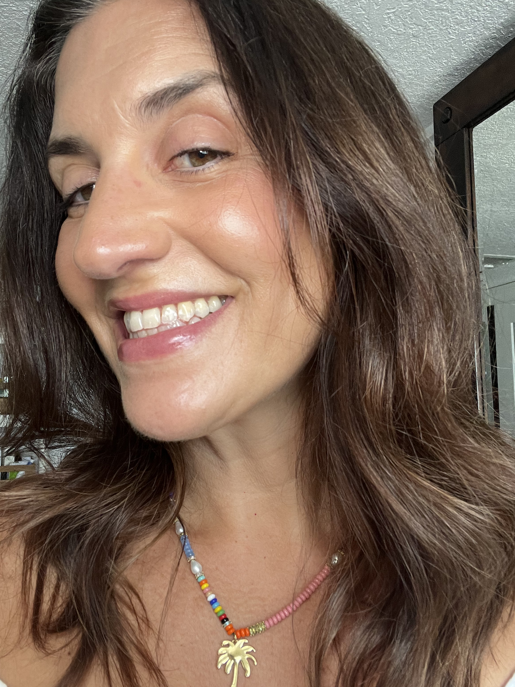 Beauty editor Donna after 1 month of her sobriety skin journey
