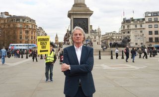 ’All of the designers I have invited to take part have been given free reign to be playful, original and have fun,’ explains Smith, pictured here in Trafalgar Square