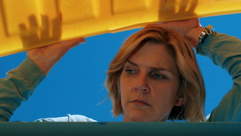 Rhea Seehorn as Carol Sturka in Pluribus