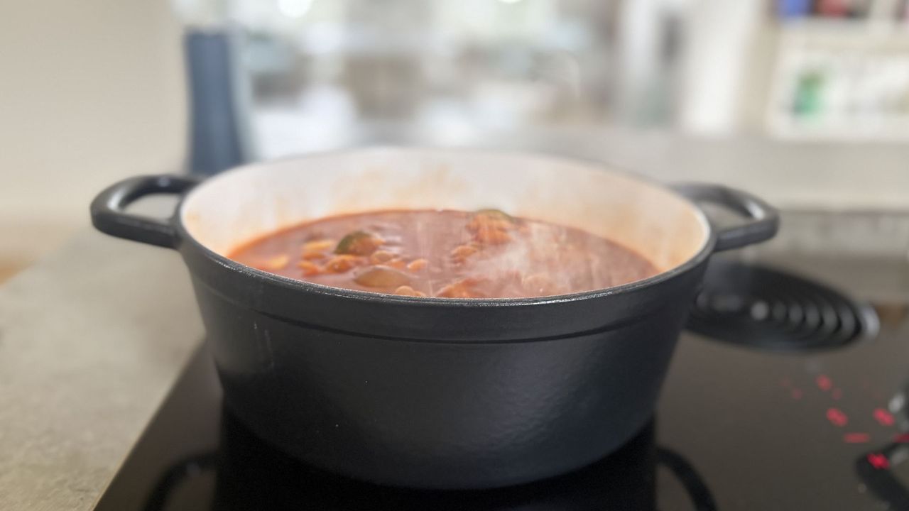 Testing the M&amp;S x Tom Kerridge Cast Iron Casserole Dish in our kitchen
