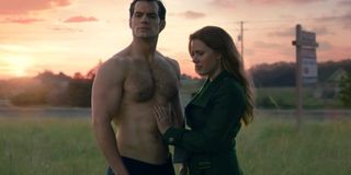 Henry Cavill and Amy Adams as Clark Kent and Lois Lane in Justice League