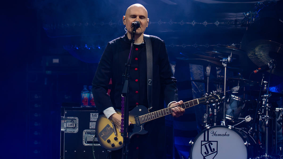 Billy Corgan of The Smashing Pumpkins performs onstage during a concert at Gunnersbury Park on August 10, 2025 in London, England