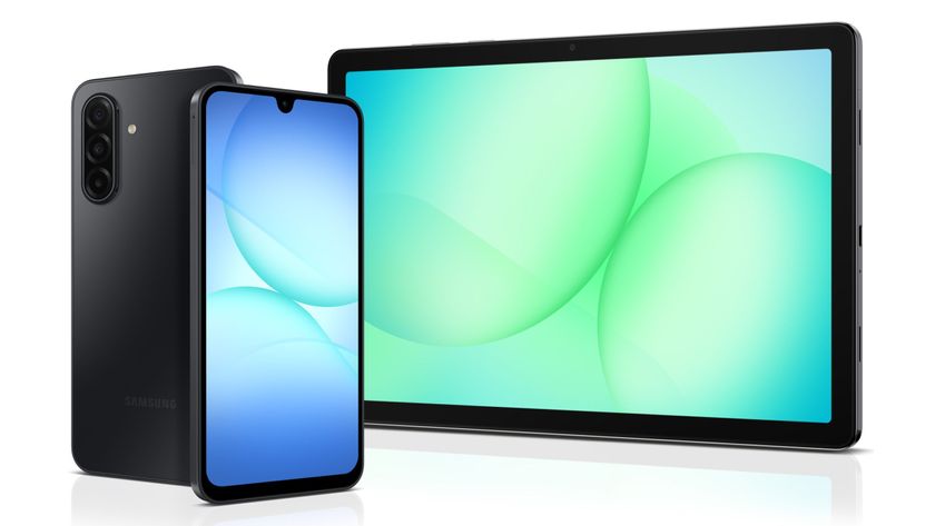 Galaxy A17 and Tab A11 Plus side by side showing their screens