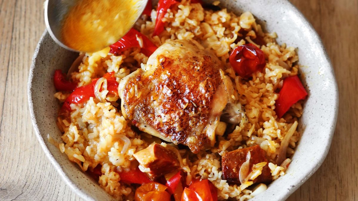 Recipe: chicken and chorizo rice by Hugh Fearnley-Whittingstall | The Week