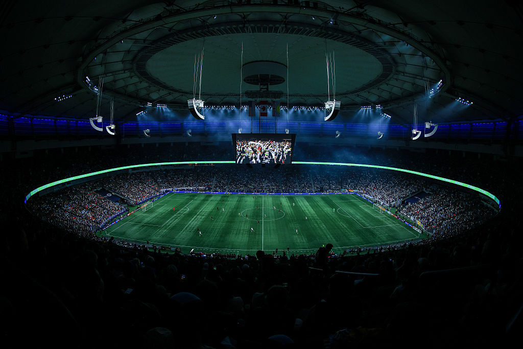 VANCOUVER, BRITISH COLUMBIA - NOVEMBER 22: General view of the stadium during the 2025 MLS Cup Playoffs Conference Semifinal match between Vancouver Whitecaps FC and Los Angeles Football Club at BC Place on November 22, 2025 in Vancouver, British Columbia. (Photo by Elizabeth Ruiz Ruiz/Getty Images)