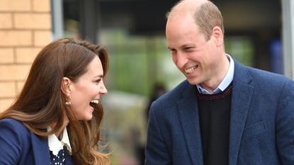 broody Kate Middleton - Prince William, Duke of Cambridge and Catherine, Duchess of Cambridge take part in a gardening session during a visit to The Way Youth Zone on May 13, 2021 in Wolverhampton, England.