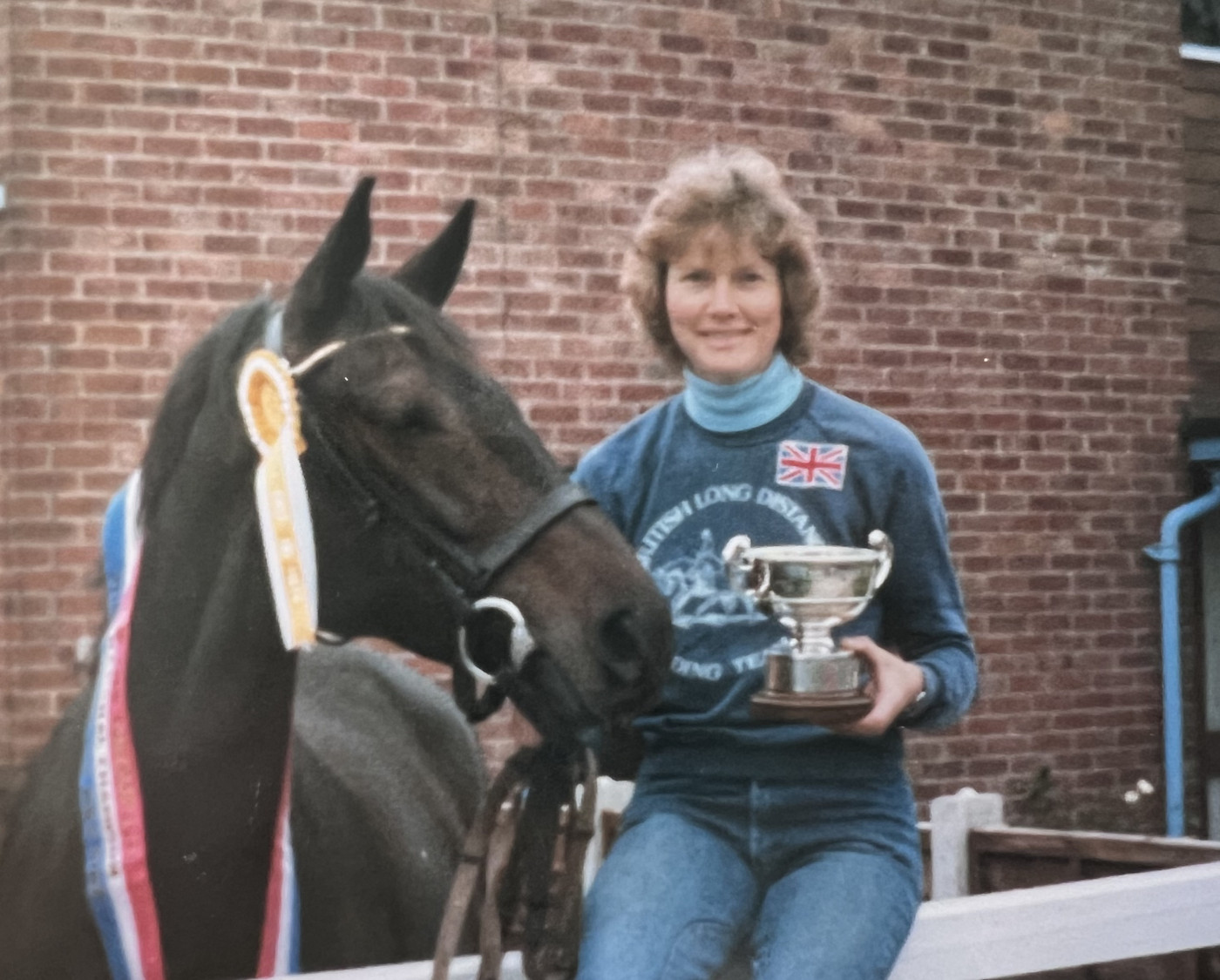 Pictured endurance rider Liz Finney and her horse Show Girl II