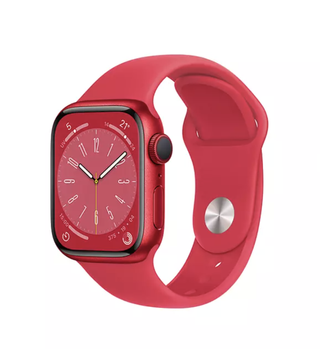 Apple Watch Series 8 in (Product) red colour product shot