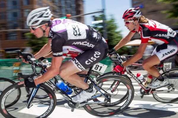 Local riders got to mix in with the pros.