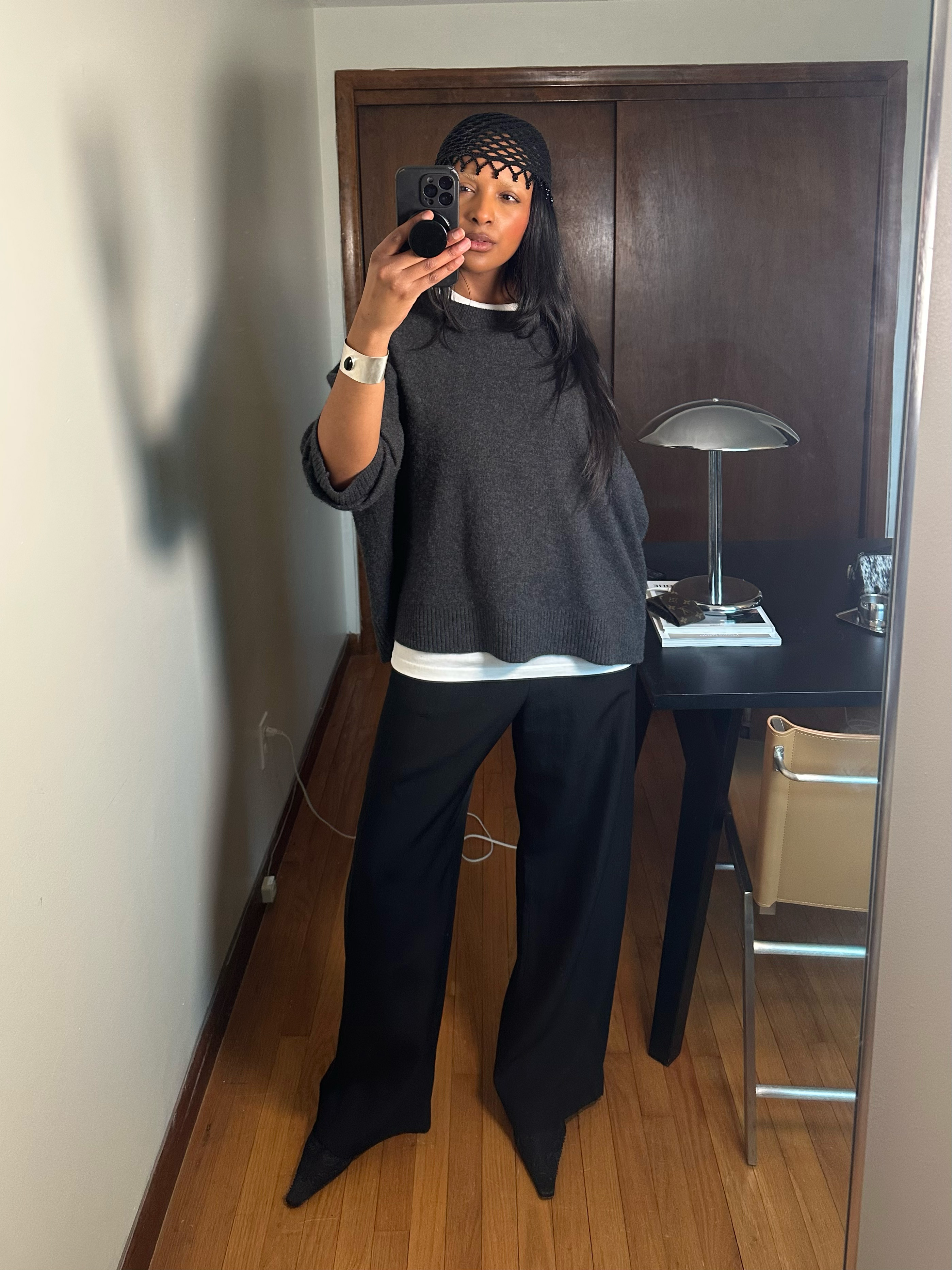 Maya Moore wearing black and white outfits