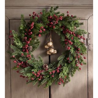 Faux Pine Berry Wreath