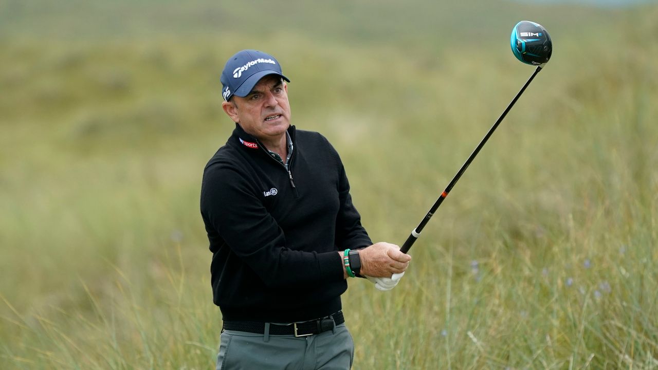 Paul McGinley hits a golf shot