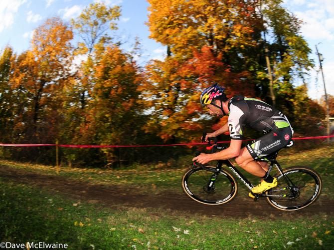 Tim Johnson (Cannondale/ Cyclocrossworld.com) with the race lead