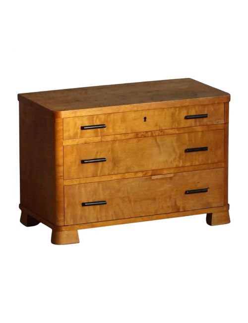 Art Deco Chest of Drawers in Birch