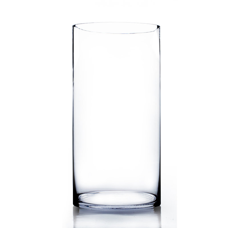 Wrought Studio™ Mikaela Clear Indoor / Outdoor Glass Vase & Reviews | Wayfair