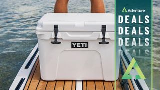 Yeti Tundra cooler on fishing boat