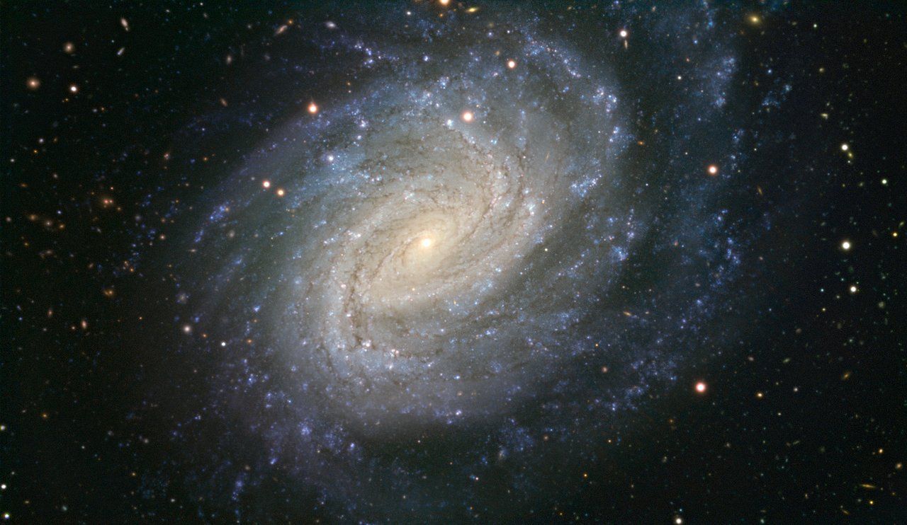 The spiral galaxy NGC 1187, is located 60 million light-years away.