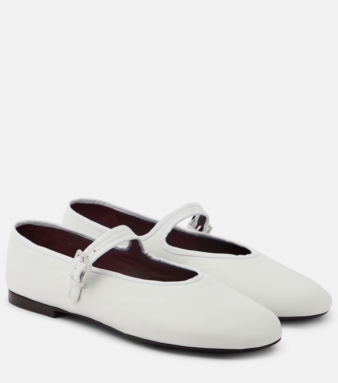 Leather Mary Jane Ballet Flats