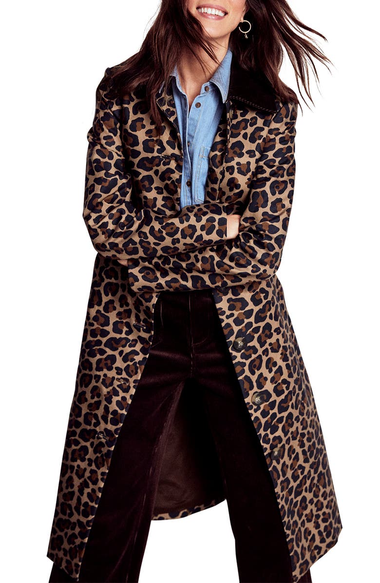 Lancaster Leopard Print Mac Coat