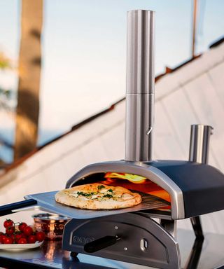 Wood fired tabletop pizza oven