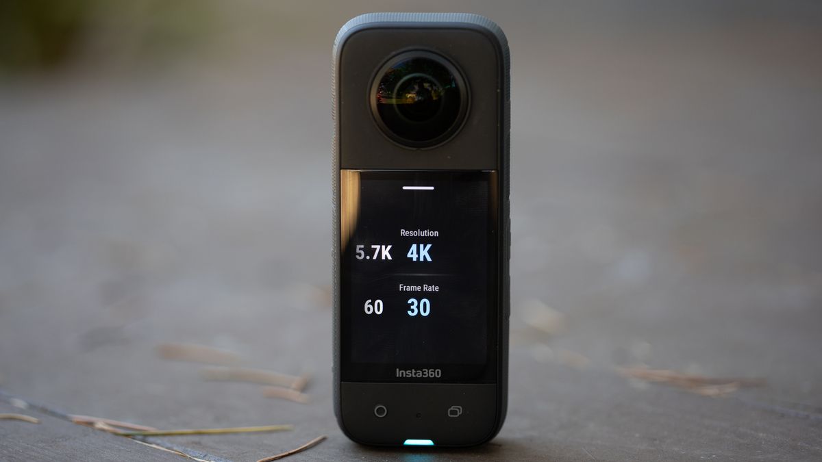 Insta360 X3 resolution menu