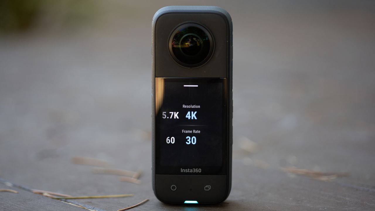 Insta360 X3 resolution menu