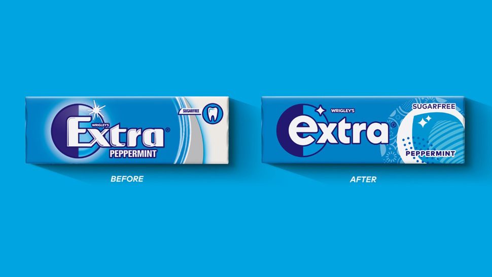 The new Wrigley's Extra logo is delightfully fresh | Creative Bloq