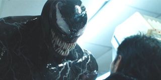 Venom about to eat someone's face