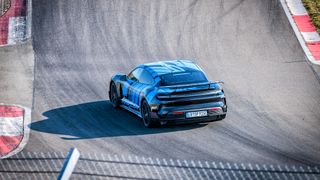 Porsche Taycan Turbo GT on track