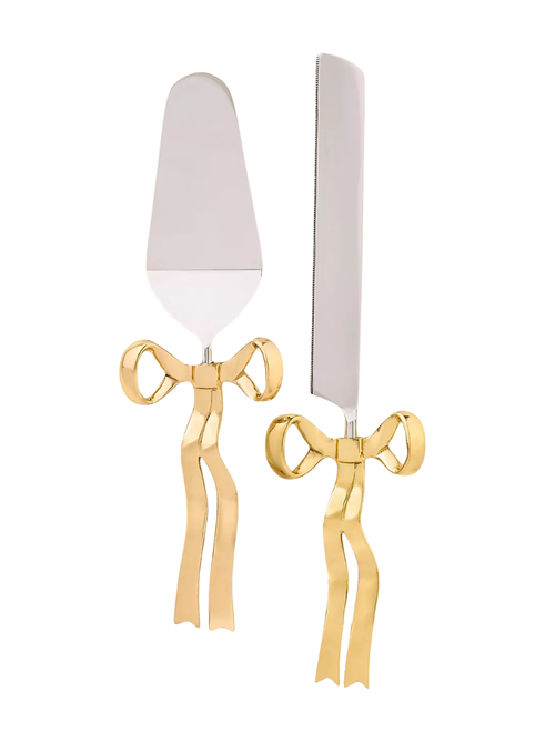 Benedita Stainless Steel Bow Cake Serve Set